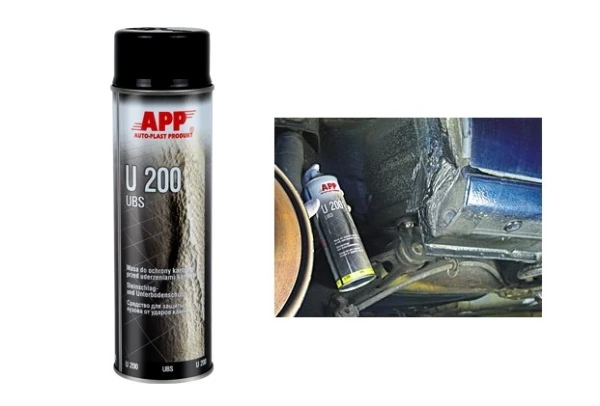 Spray Baranek APP U200 0,5L czarny ochrona i konserwacja karoserii przed kamieniami