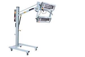 Promiennik podczerwieni NTools FDS 2000 Plus 2kW dwie lampy na wysięgniku.