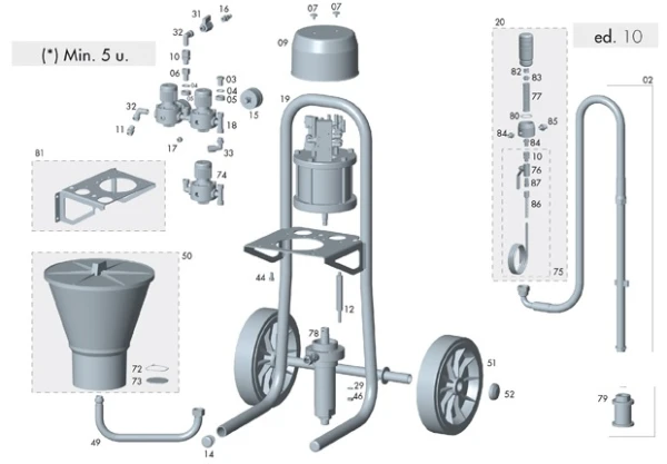 Zestaw uszczelek SAGOLA MACK 150 320 tłok hydraulika góra p66 56418546