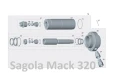 Kula gniazdo hydraulki SAGOLA MACK 150 320 tłok hydraulika dół p62 81260108 DIN 5401 STEEL 16