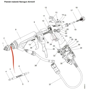 Hak pistolet Kremlin Sames NanoGun p12 900010239