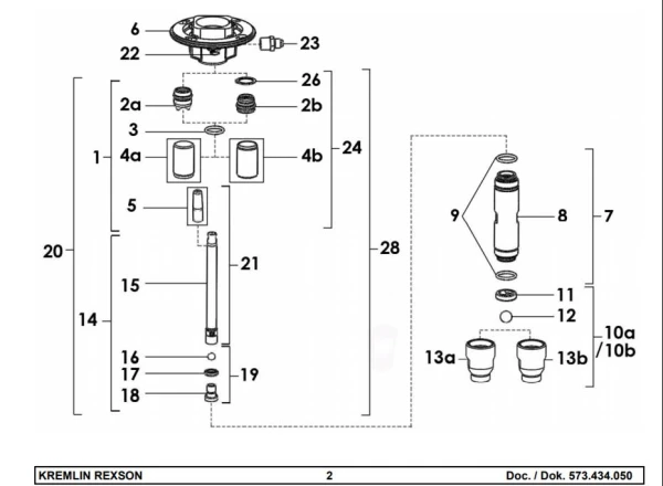 Uszczelka do pompy KREMLIN tłok GT  EOS 25 144.130.299 p17