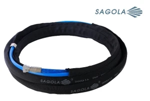 Wąż pompa zbiornik farba i powietrze w oplocie 2m LP 6x8mm pod zbiornik ciśnieniowy lub pompę