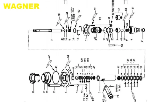 Uszczelka hydraulika pompa WAGNER 9974116 oring