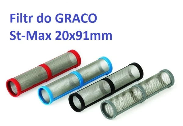 Filtr agregat malarski Graco St-max 60 mesh czarny 246.384 20x91 zamiennik