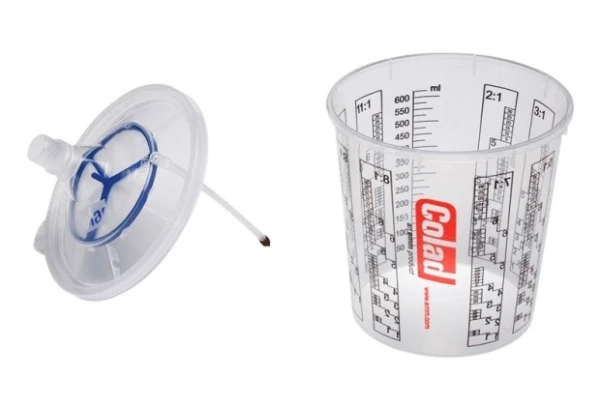 Kubek do mieszania lakieru Colad LID 700ml 50szt 190 mikronów