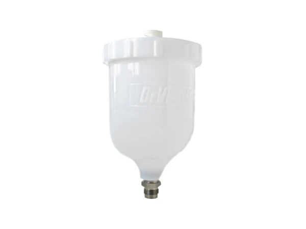 Kubek do pistoletu lakierniczego Devilbiss 0.6L GTI FLG GFC-501 biały Oryginał