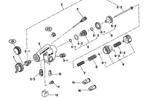 Pistolet lakierniczy Iwata zestaw uszczelek IWATA WA-101/LPA-200/WA 5-1,2,3 zestaw uszczelek 93849620