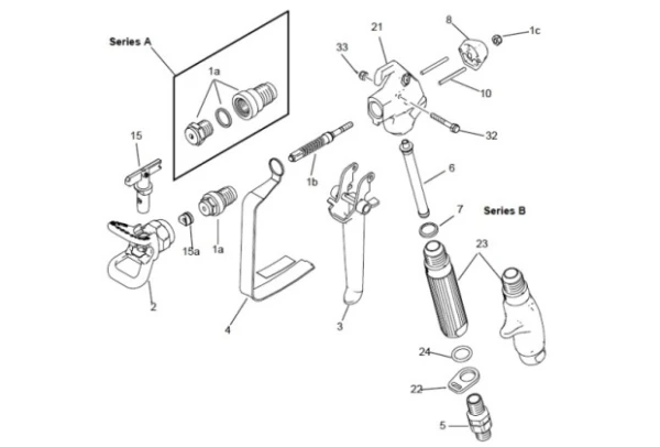 Zestaw naprawczy GRACO pistolet SG2 SG3 288817  P1