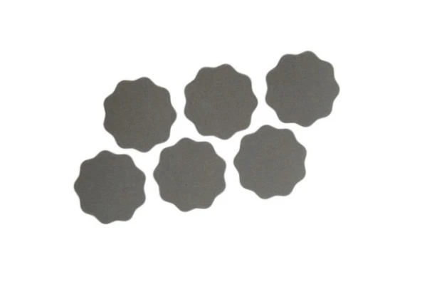 Papier ścierny APP fi30 mm P1500 12szt gwiazdki do wtrąceń płatki na klej