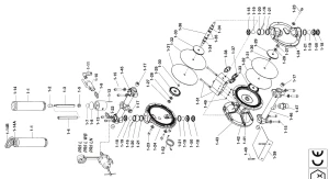 Uszczelka pompa iwata rozrząd silnik Y  DDP 06996610 p21