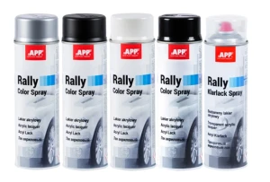 Spray APP Rally 400 Color lakier akrylowy czarny mat 400ml