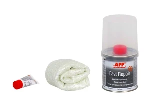 Zestaw naprawczy do laminowania szpachla APP Fast Repair 0,25kg żywica i mata z utwardzaczem