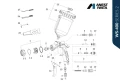 Pistolet lakierniczy Iwata WS400 1.4 WS-400-SR2-14HD ECO SET