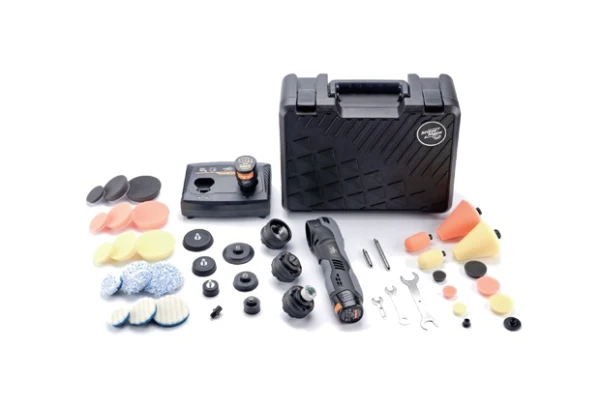 Polerka ShineMate EB210 KIT DA12 dual action dyszk 15-62mm w zestawie wielofuncyjnym DeLux