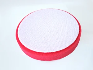 Tarcza gąbka polerska na rzep BlueCar czerwona 150 mm