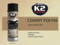 Spray lakier czarny połysk akryl K2 500ml