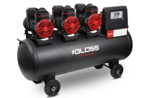 Sprężarka kompresor bezolejowy GLOSS 100L 230V 1450W10 BAR 500l/min